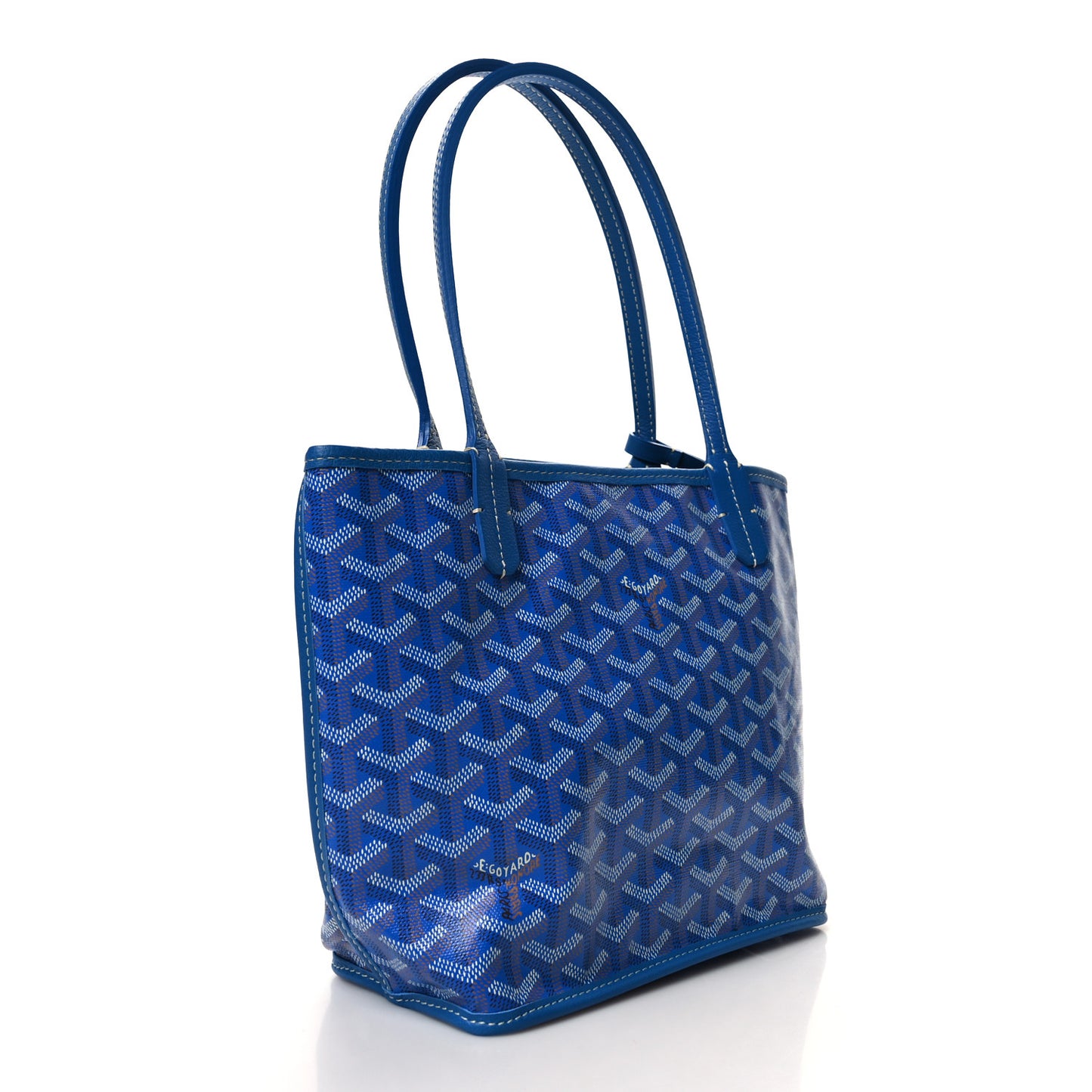 Goyardine Reversible Mini Anjou Sky Blue