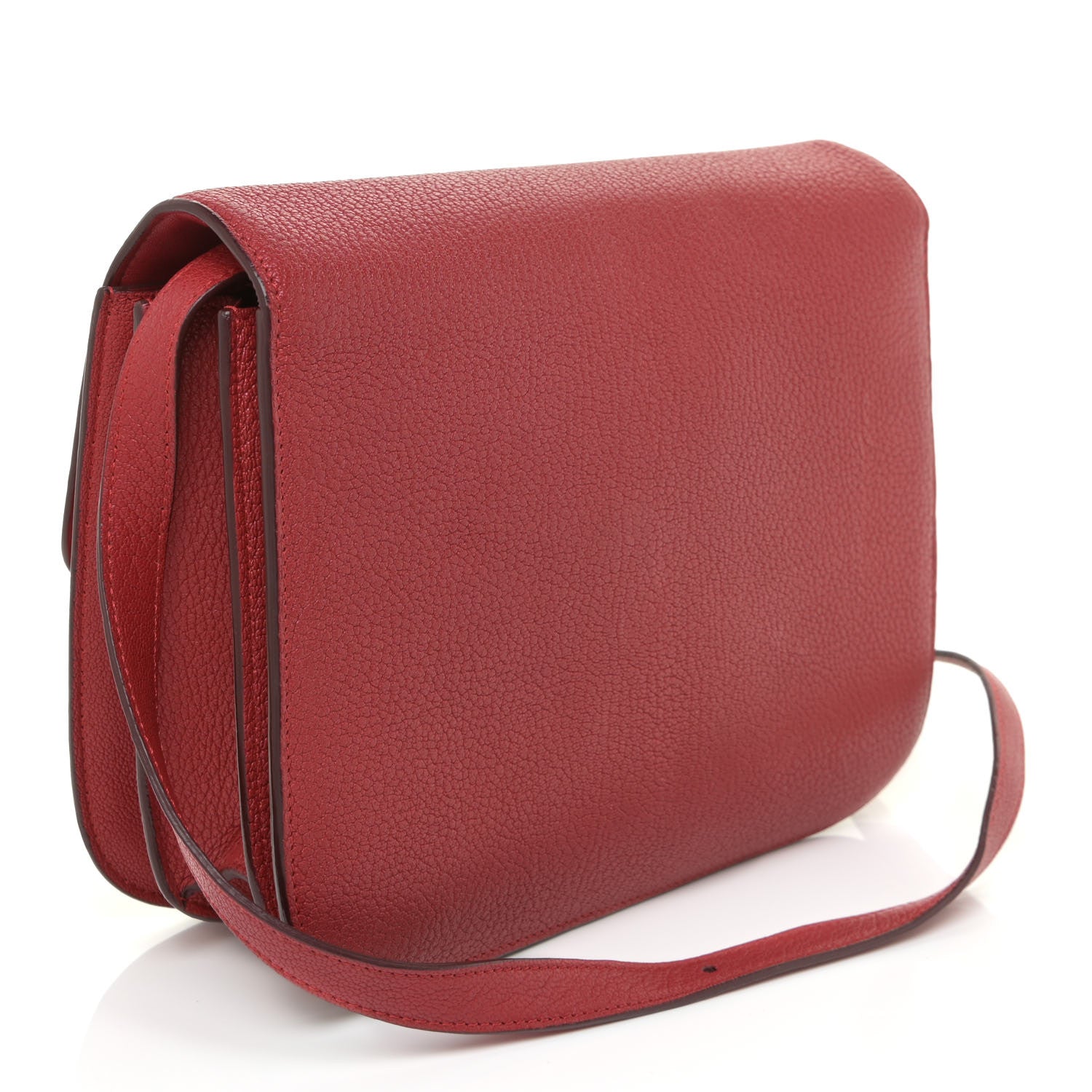 Celine Goatskin Medium Classic Box Flap Bag Carmin 2 of 12