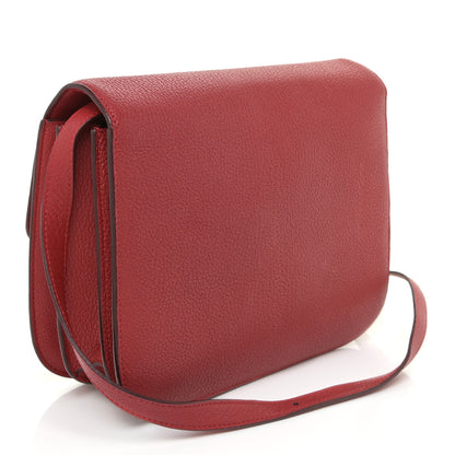 Celine Goatskin Medium Classic Box Flap Bag Carmin 2 of 12
