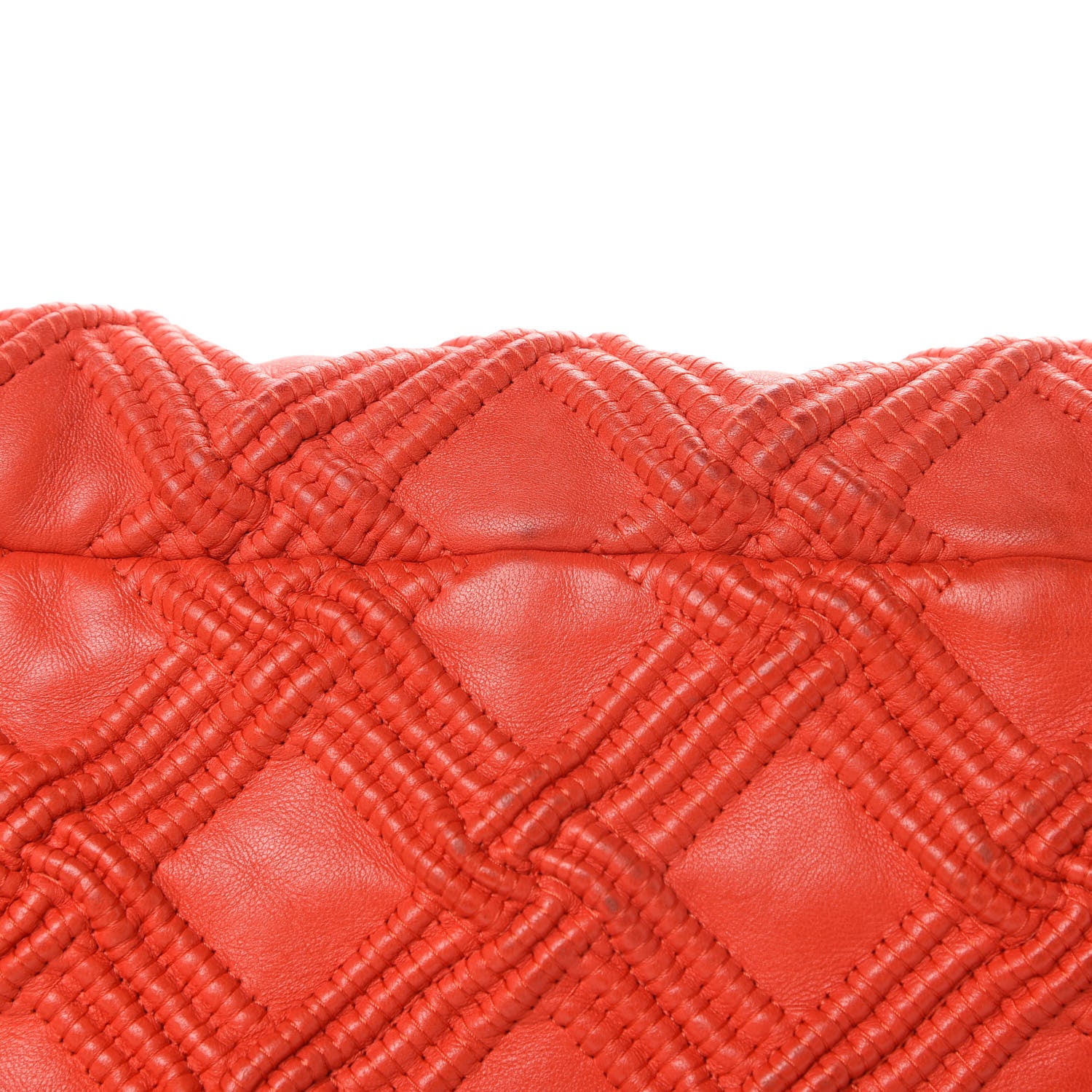 Chanel Lambskin Stitched Large Walk Of Fame Flap Red 12 of 13