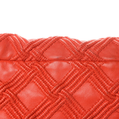 Chanel Lambskin Stitched Large Walk Of Fame Flap Red 12 of 13