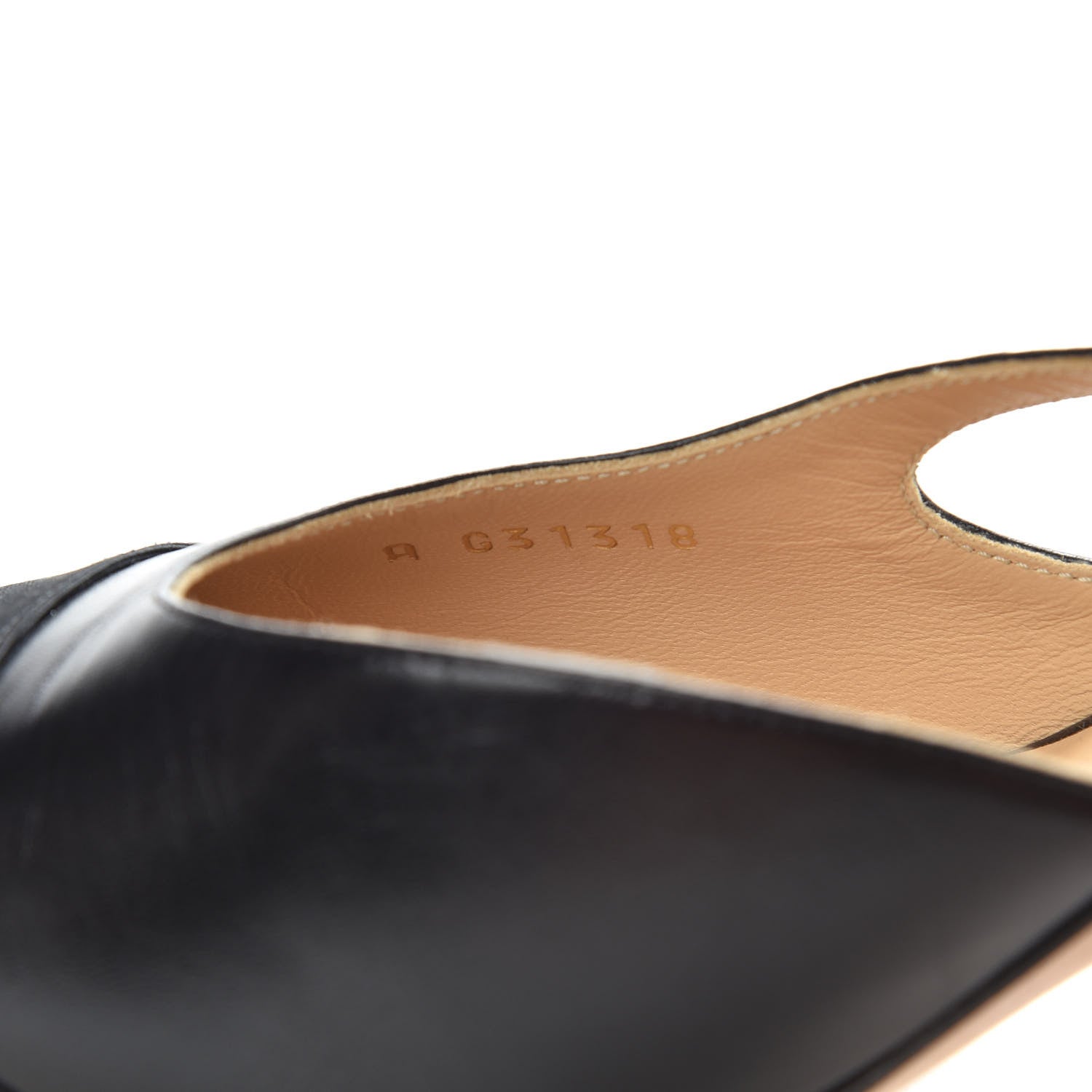 Chanel Goatskin Grosgrain Cap Toe CC Slingback Sandals 39 Black 10 of 10