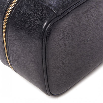 Chanel Caviar Vanity Cosmetic Case Black 6 of 10