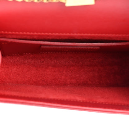 Saint Laurent Calfskin Small Classic Monogram Kate Tassel Satchel Red 5 of 14
