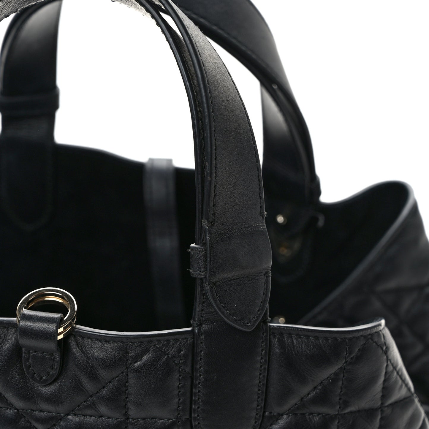 Calfskin Macrocannage Medium Toujours Black