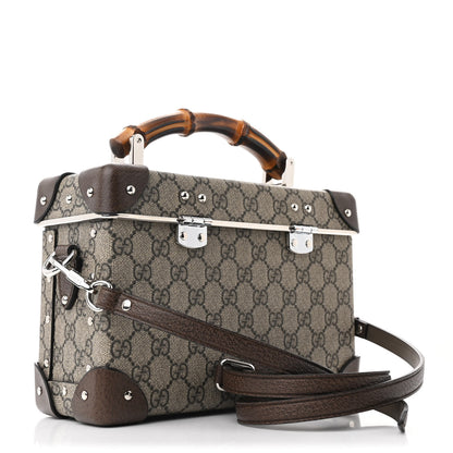 Gucci GG Supreme Monogram Globe-Trotter Beauty Case Brown 3 of 10