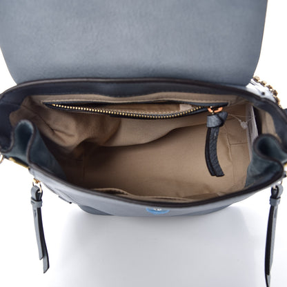 Chloe Suede Calfskin Small Faye Backpack Cloudy Blue 6 of 9