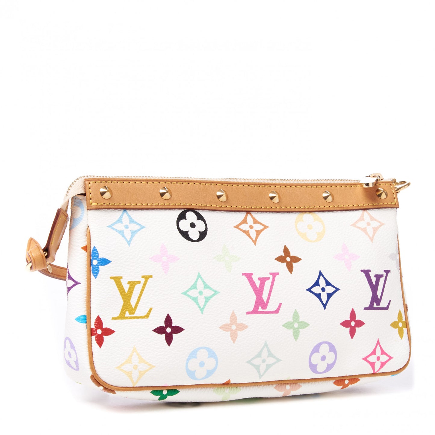 Monogram Multicolor Pochette Accessories White