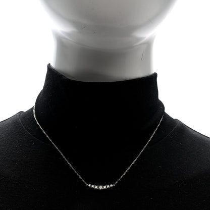 Tiffany Platinum Diamond .37ctw Graduated Pendant Necklace 2 of 5
