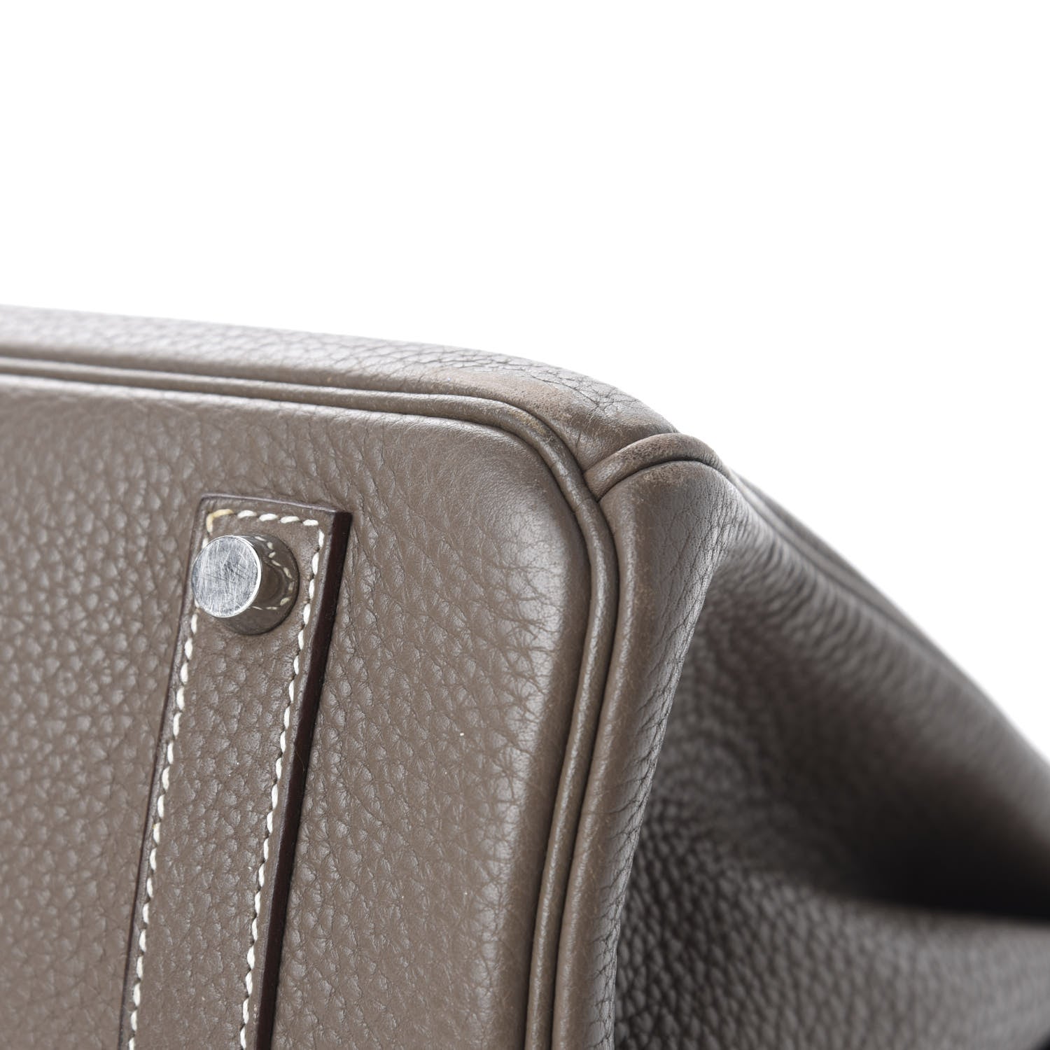 Hermes Taurillon Clemence Birkin 35 Etoupe 14 of 16