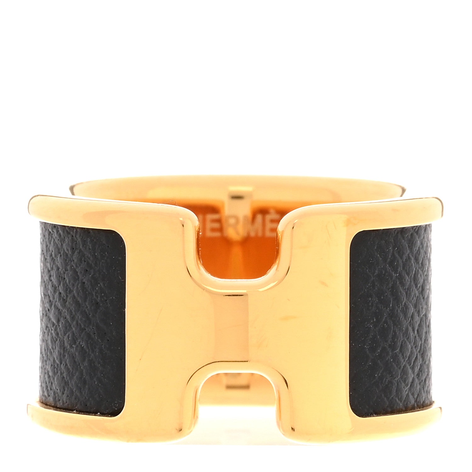 Hermes Madame Calfskin Large Olympe Ring M Black 1 of 6