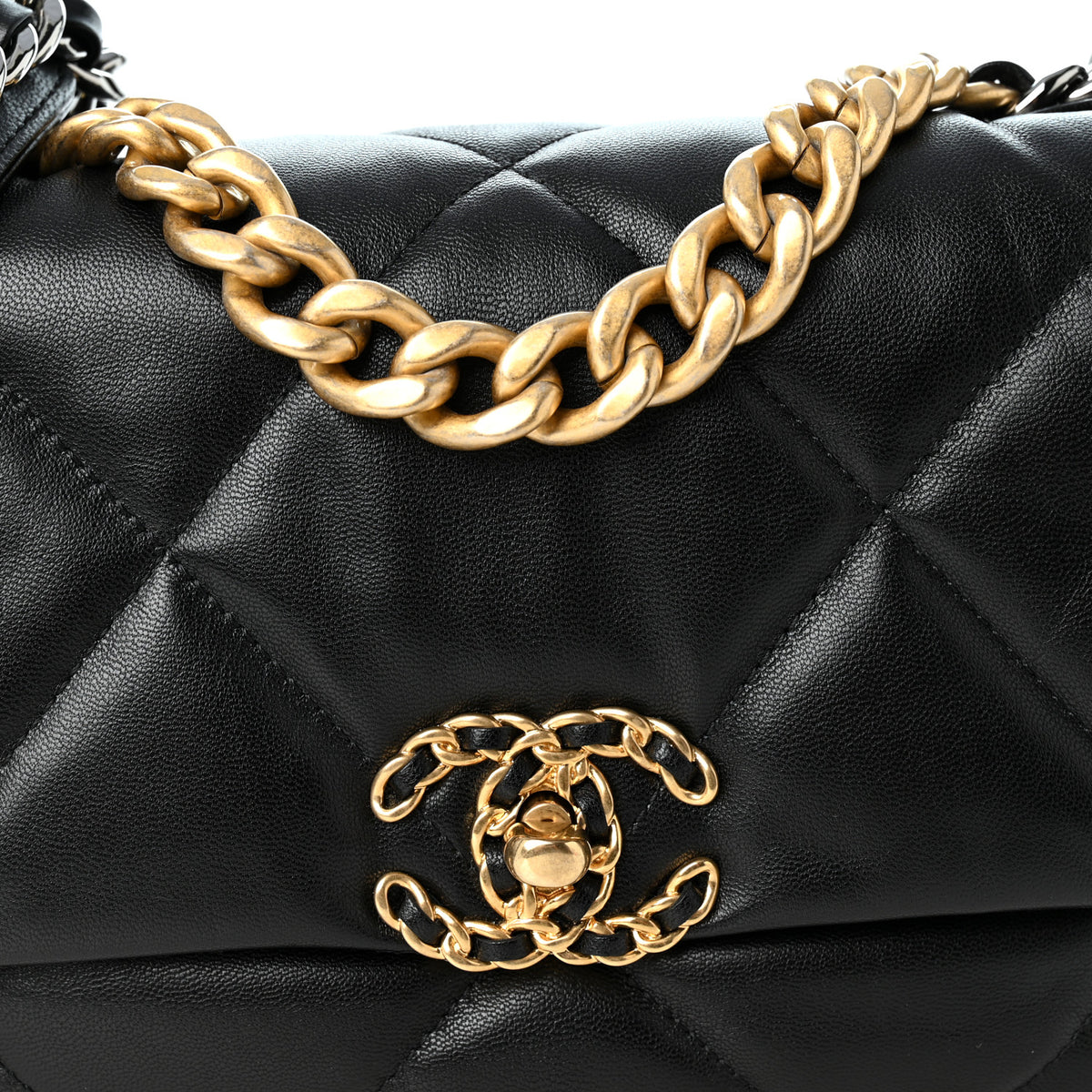 Chanel Lambskin Quilted Medium Chanel 19 Flap Black 8 of 10
