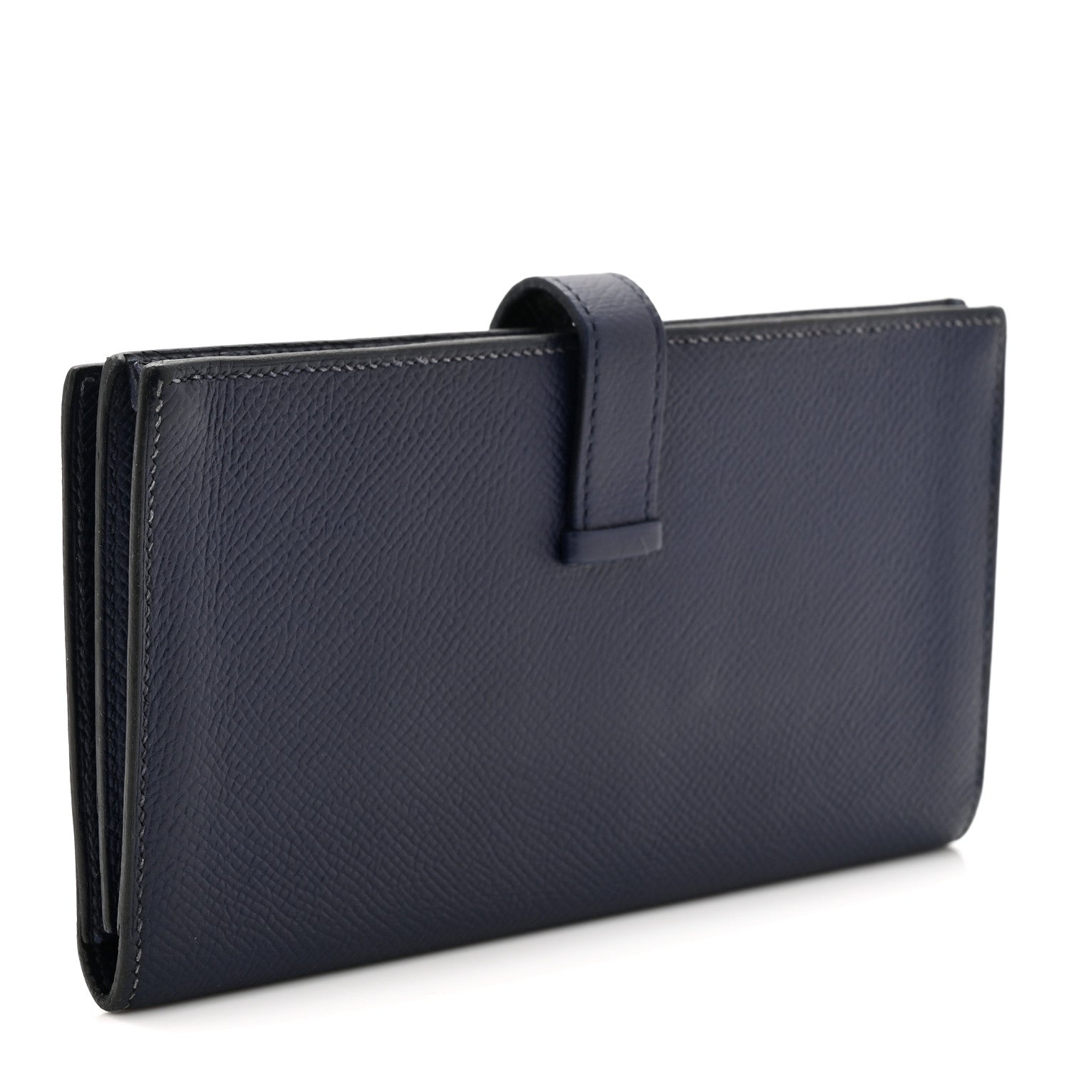 Hermes Epsom Bearn Gusset Wallet Bleu Saphir 3 of 7