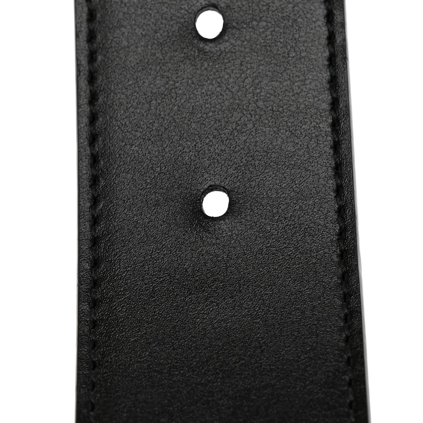 GG Supreme Monogram Plutone Calfskin Double G Reversible 37mm Belt 100 40 Beige Ebony New Acero