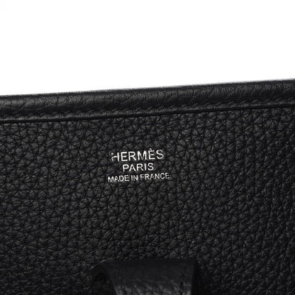 Hermes Taurillon Clemence Evelyne III PM Black 6 of 7