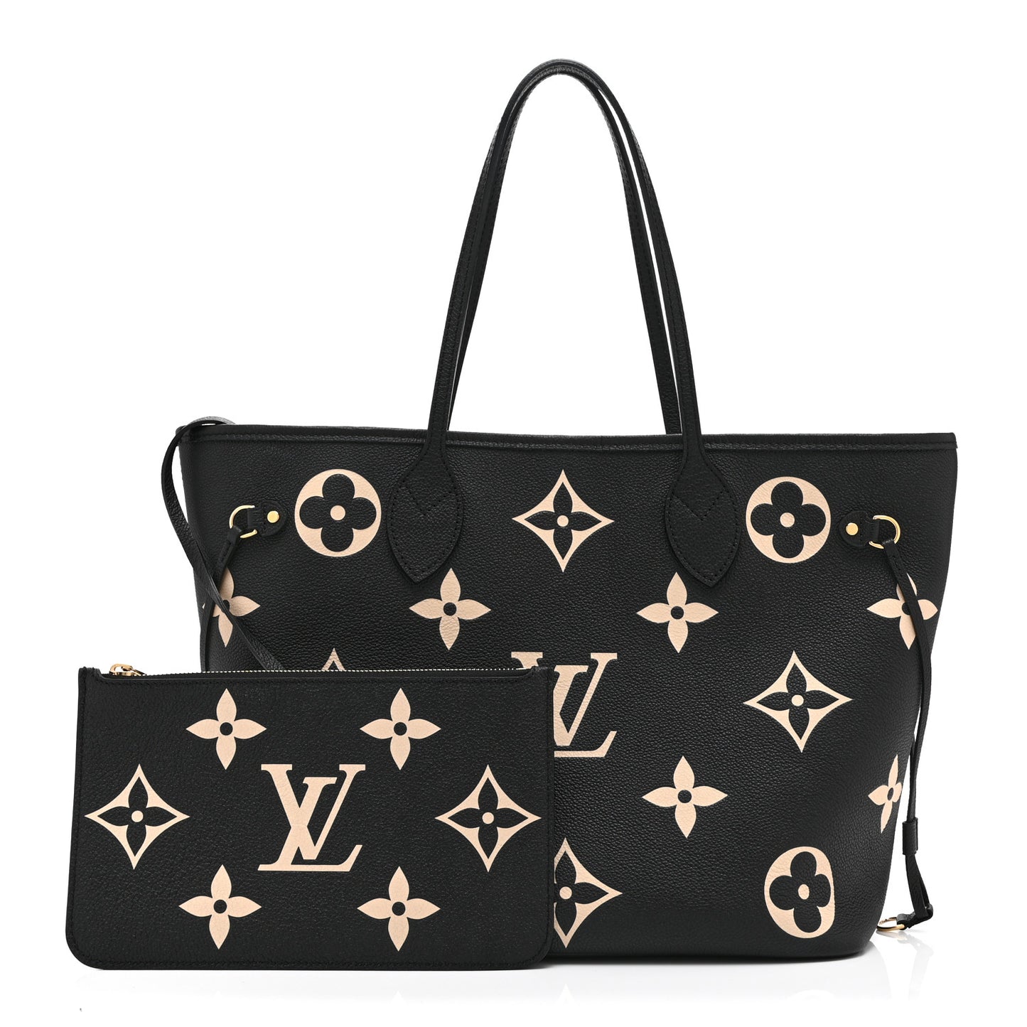 Empreinte Monogram Giant Neverfull MM Black Beige
