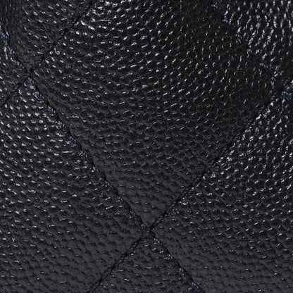 Chanel Metallic Caviar Quilted Mini Chanel 25 Handbag Dark Blue 8 of 11