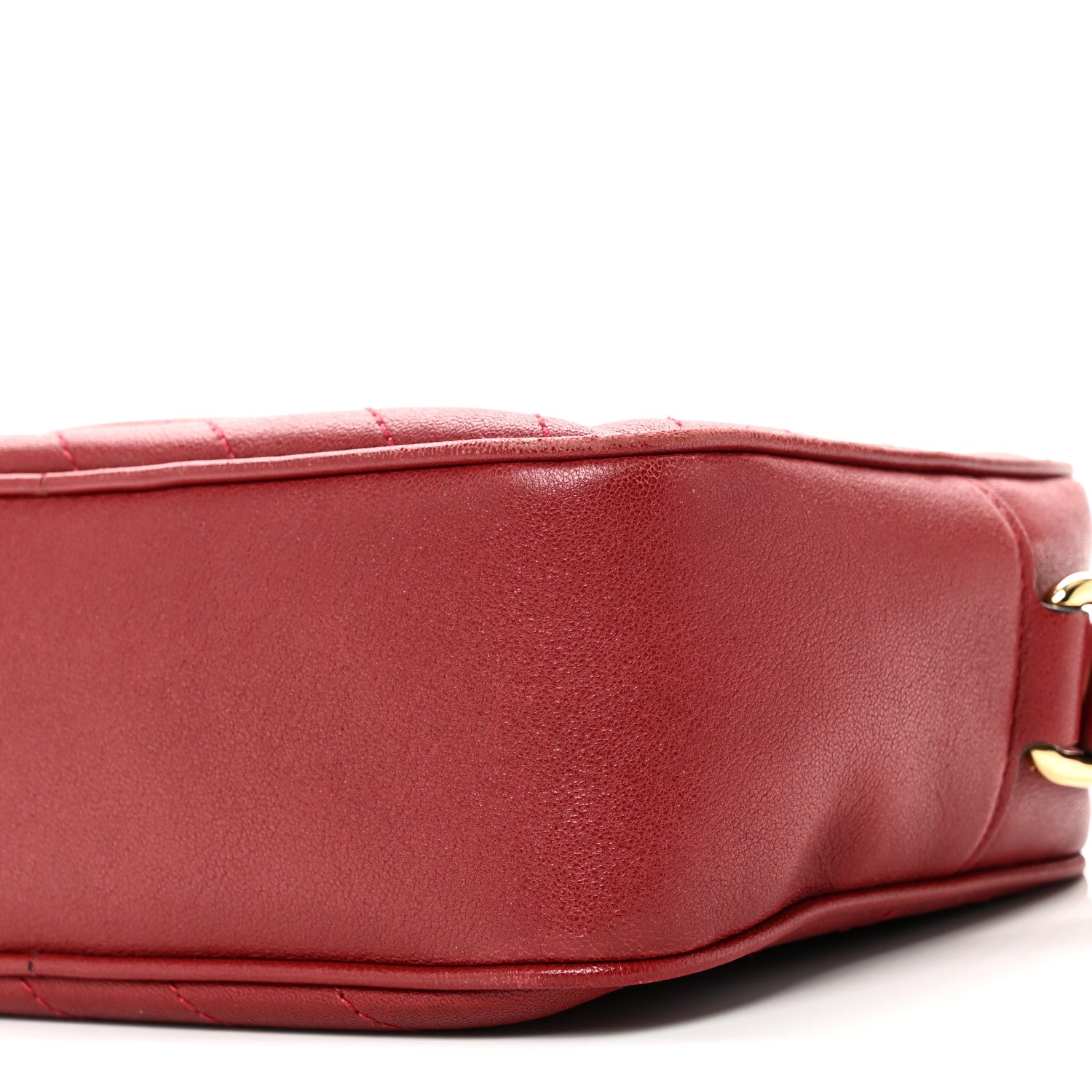 Gucci Sakai Be Green Calfskin Diagonal Stitched Small Blondie Shoulder Bag Rosso 10 of 10