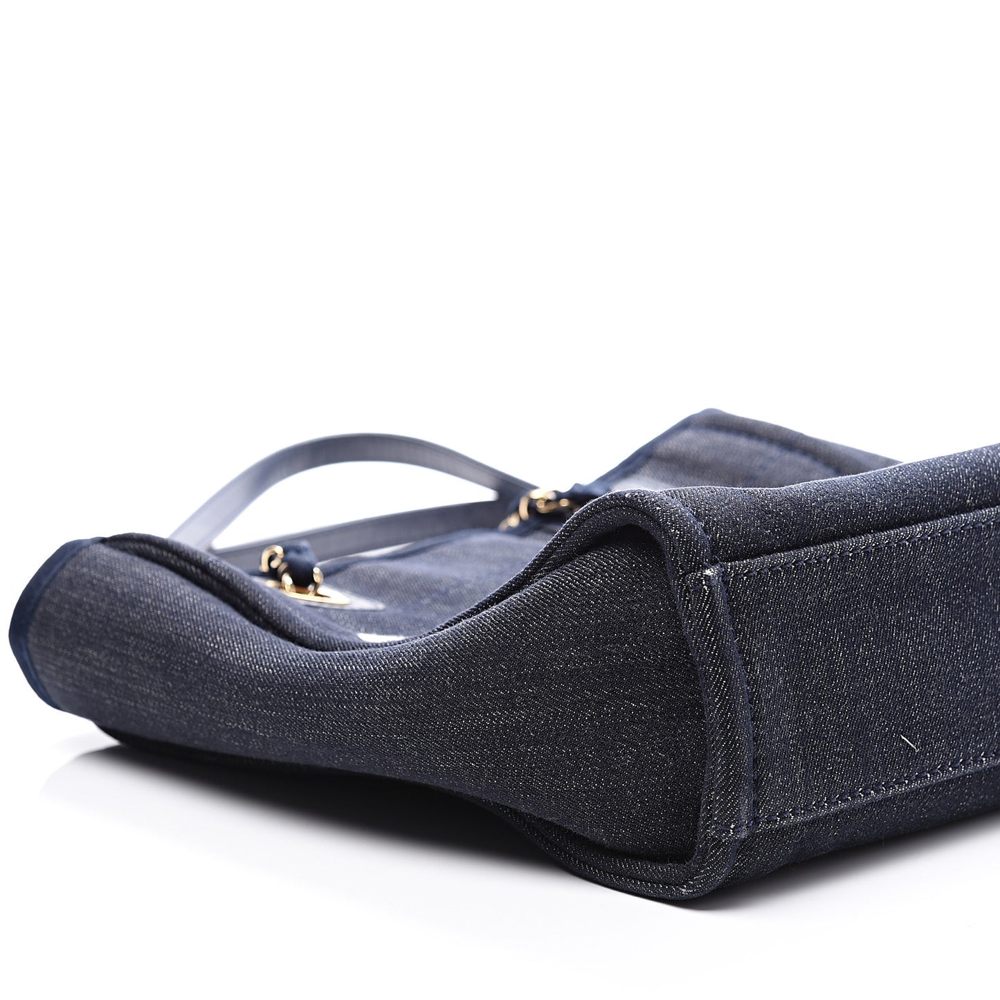 Denim Mini Deauville Tote Dark Blue