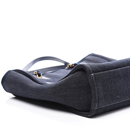 Chanel Denim Mini Deauville Tote Dark Blue 7 of 10