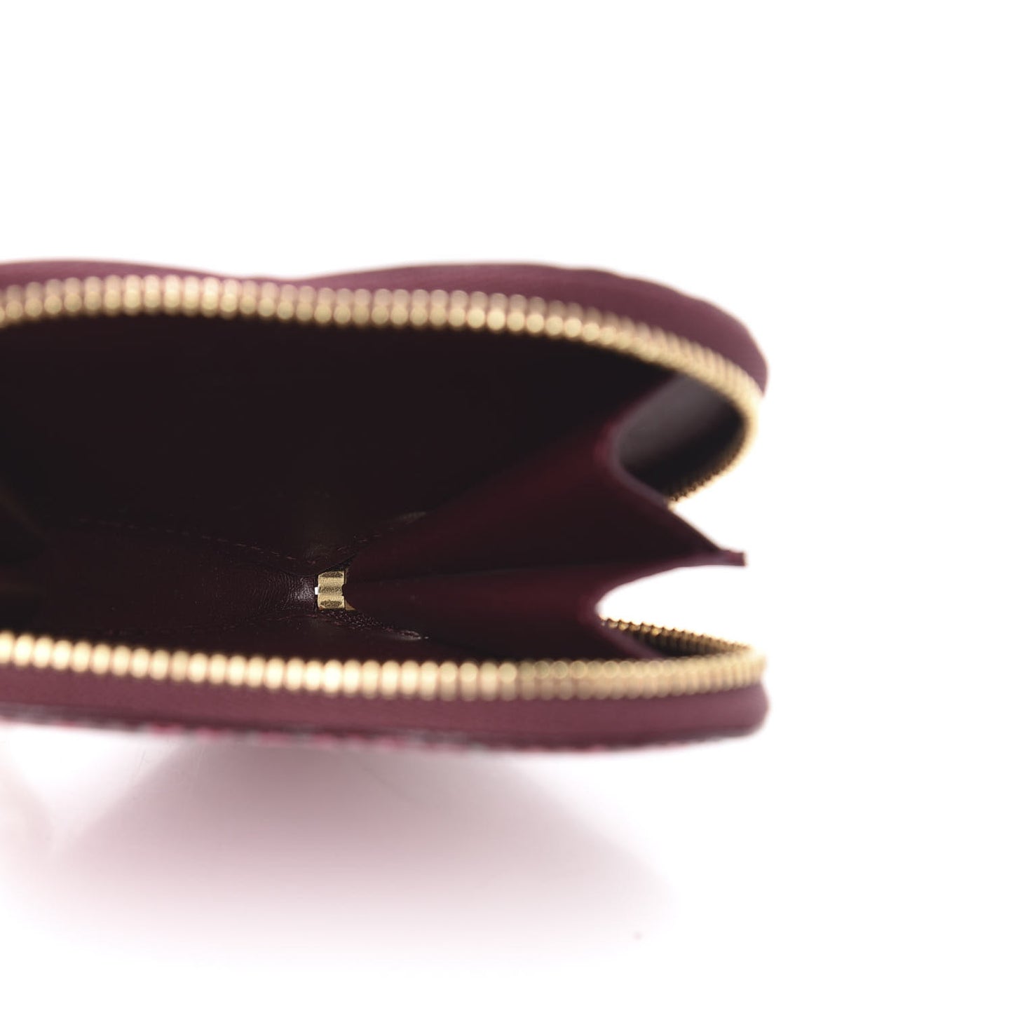 Vernis Leopard Coeur Heart Coin Purse Rouge Fauviste