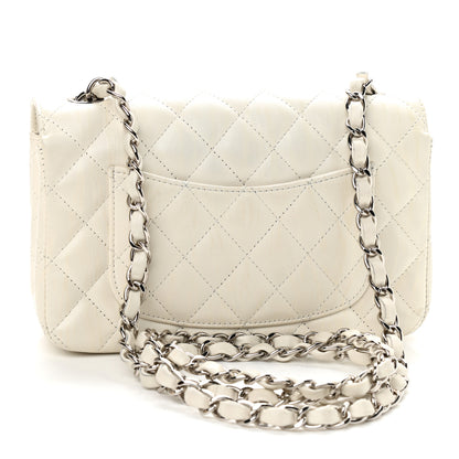 Chanel Calfskin Quilted Mini Rectangular Flap White 3 of 13