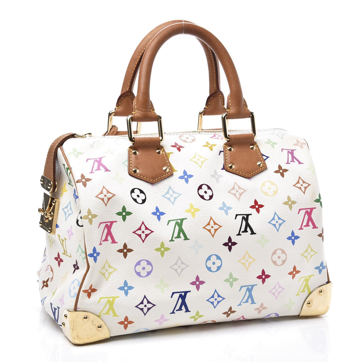 Monogram Multicolor Speedy 30 White