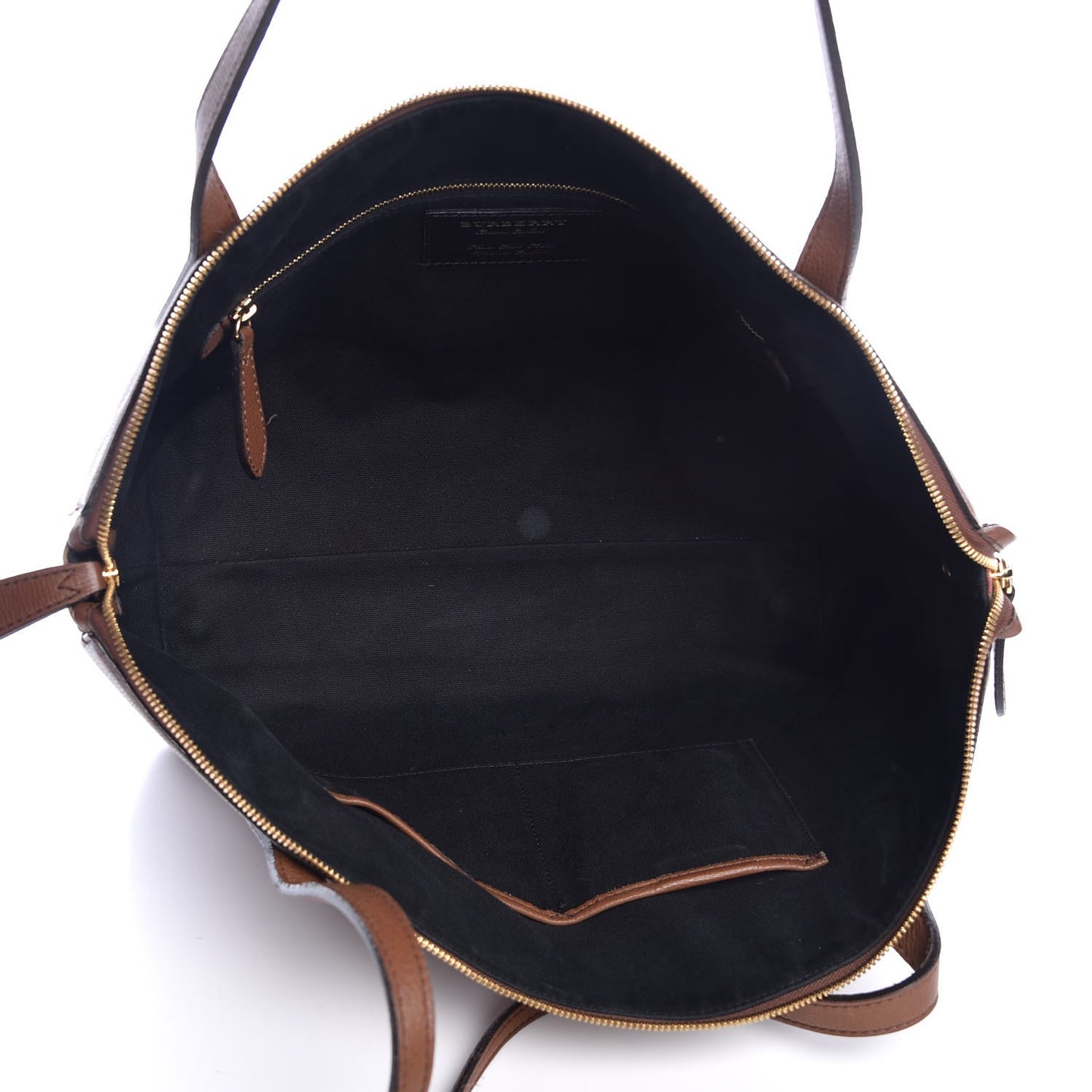 Derby Calfskin House Check Medium Welburn Tote Tan