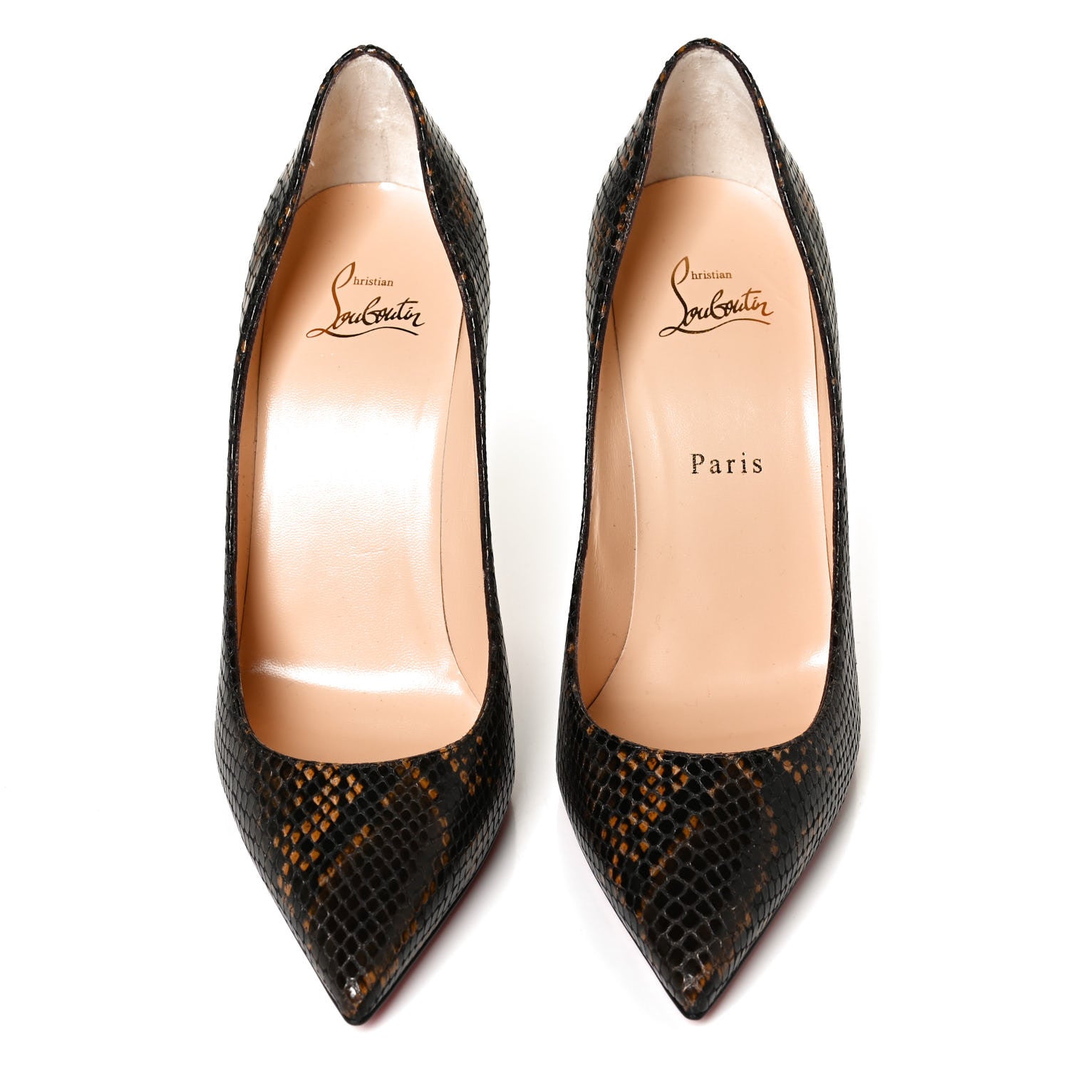 Christian Louboutin Calf Amazonia So Kate 100 Pumps 39 Dark Brown 5 of 11