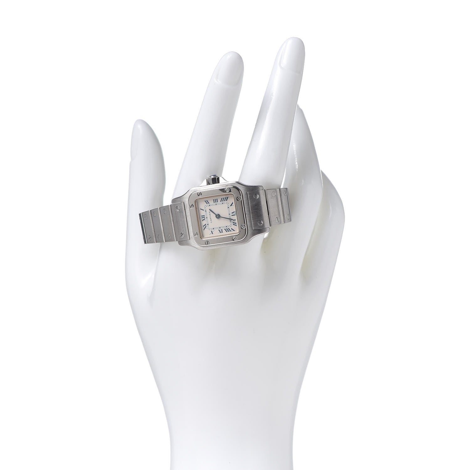 Cartier Stainless Steel 24mm Santos de Cartier Galbee Quartz Watch 2 of 6