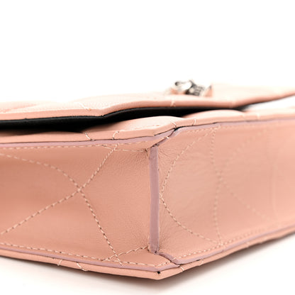Alexander McQueen Calfskin Quilted Graffiti Skull Small Chain Crossbody Bag Rose Gold 8 of 10