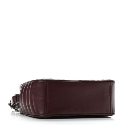 Prada Soft Calfskin Impunture Diagramme Camera Bag Granato 4 of 9