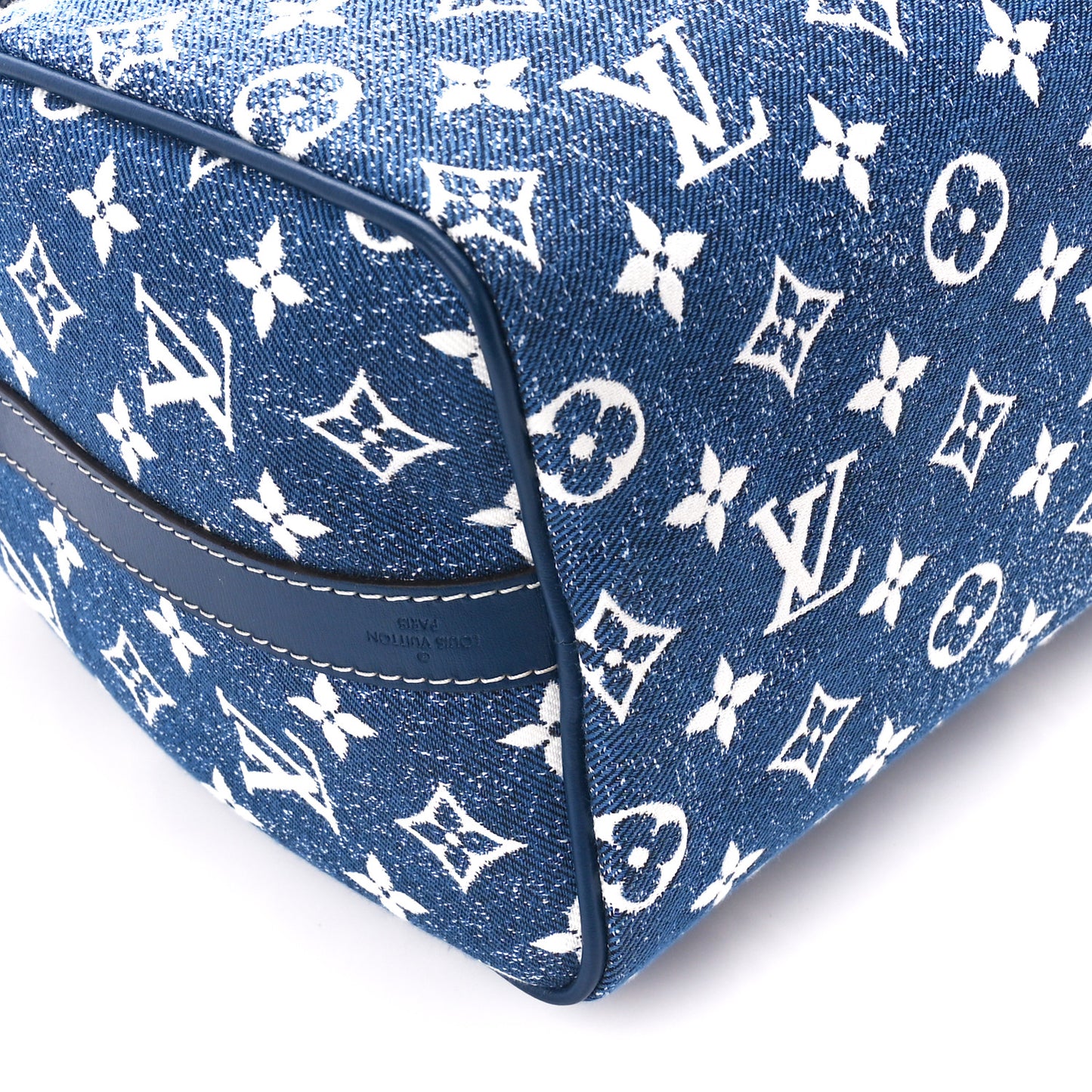 Monogram Jacquard Denim Speedy Bandouliere 25 Bleu