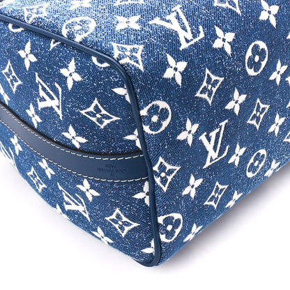 Louis Vuitton Monogram Jacquard Denim Speedy Bandouliere 25 Bleu 12 of 13