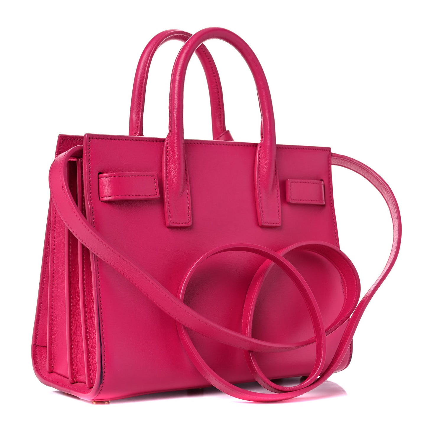 Calfskin Nano Sac De Jour Lipstick Fuchsia