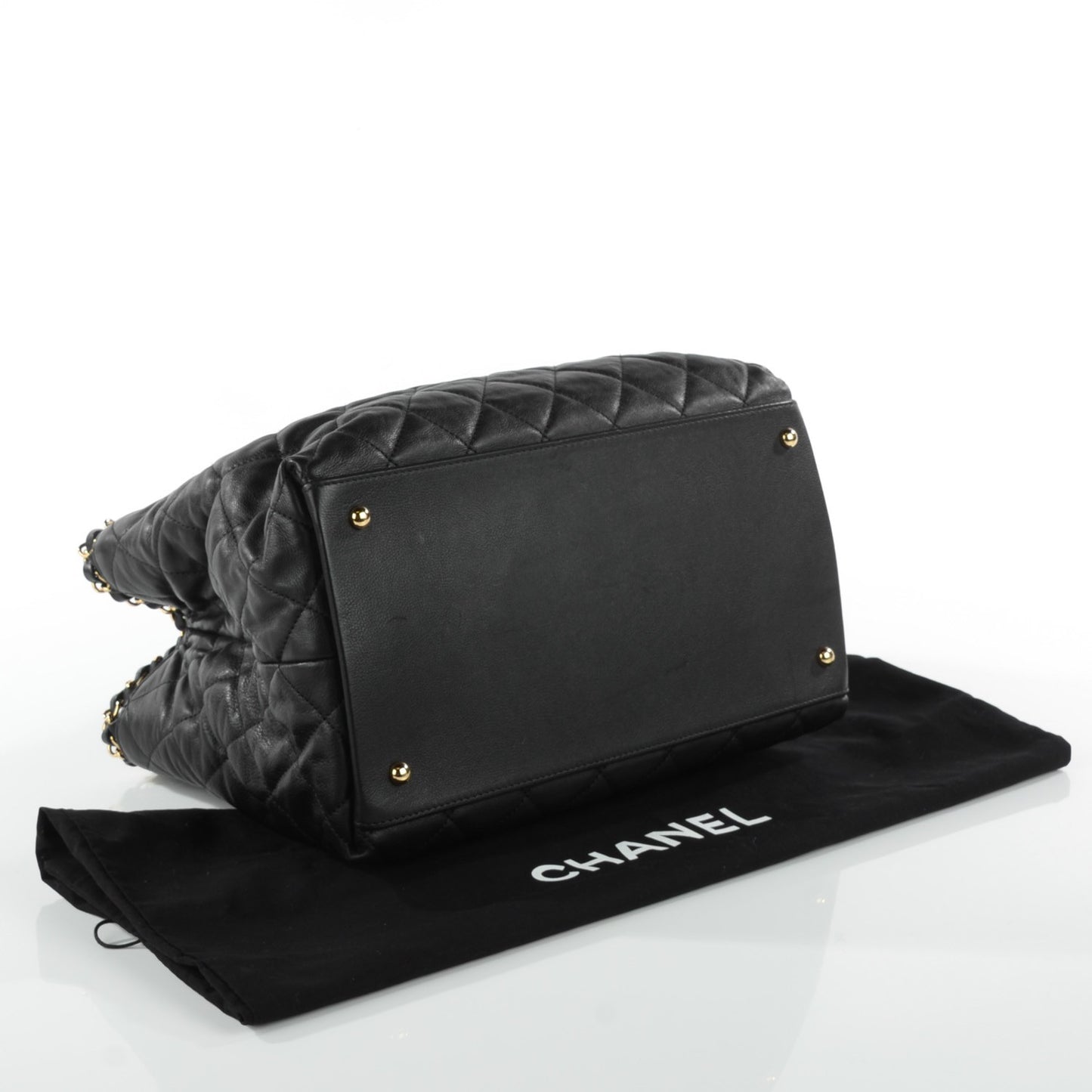 Calfskin Small Chain Me Tote Black