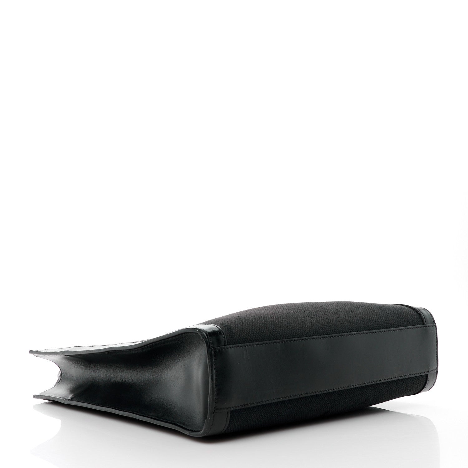 Celine Canvas Calfskin Small Vertical Cabas Black 4 of 11