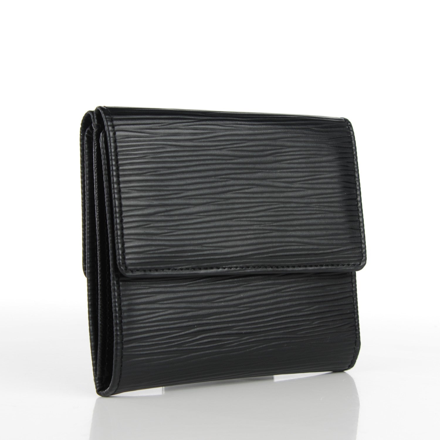 Louis Vuitton Epi Elise Wallet Black 3 of 7