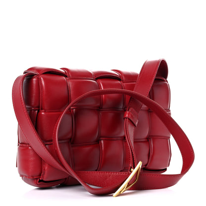 Bottega Veneta Nappa Maxi Intreccio Padded Cassette Crossbody Bag Dark Red 3 of 13