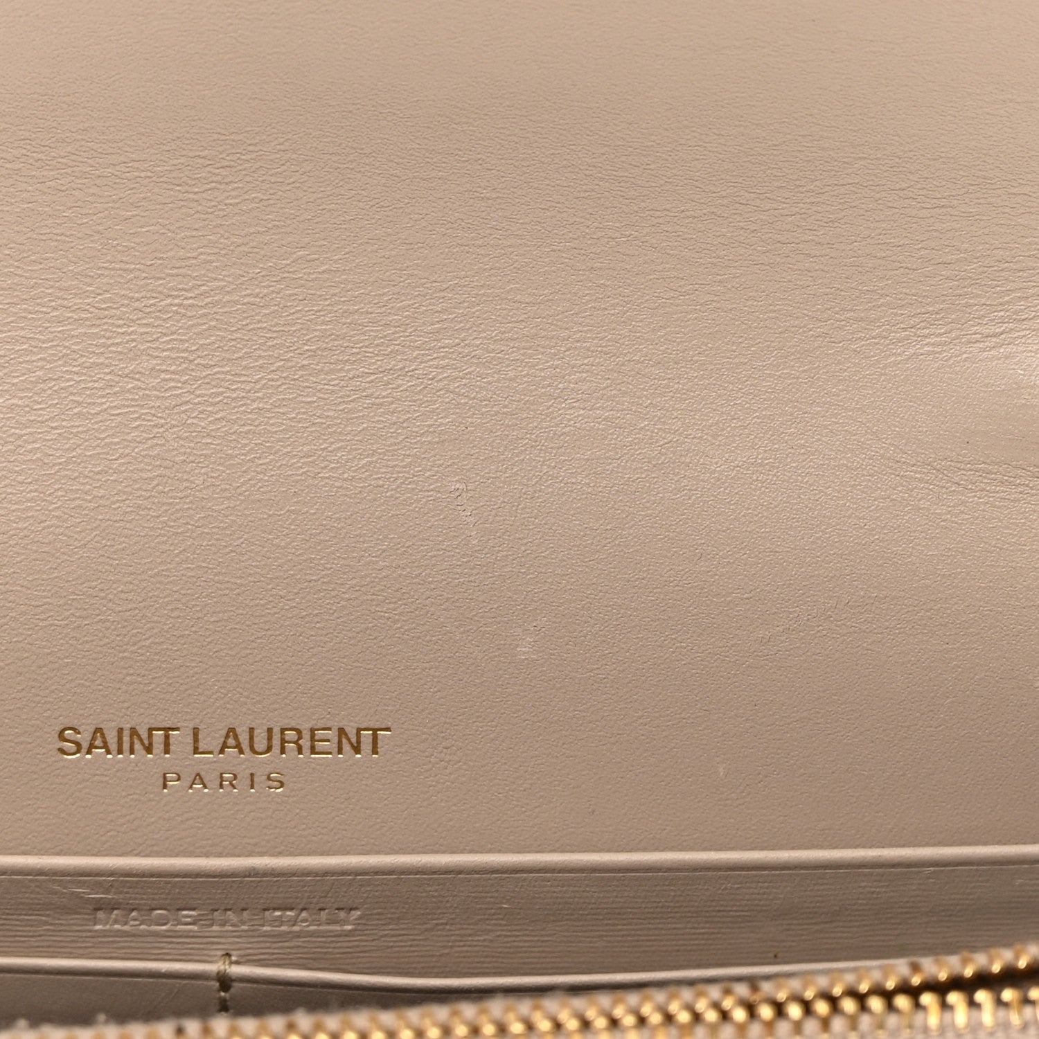 Saint Laurent Smooth Calfskin Classic Monogram Kate Tassel Chain Wallet 14 of 14