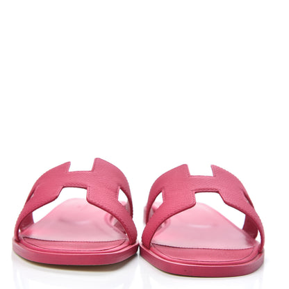 Hermes Epsom Oran Sandals 35.5 Rouge Azalee 2 of 9