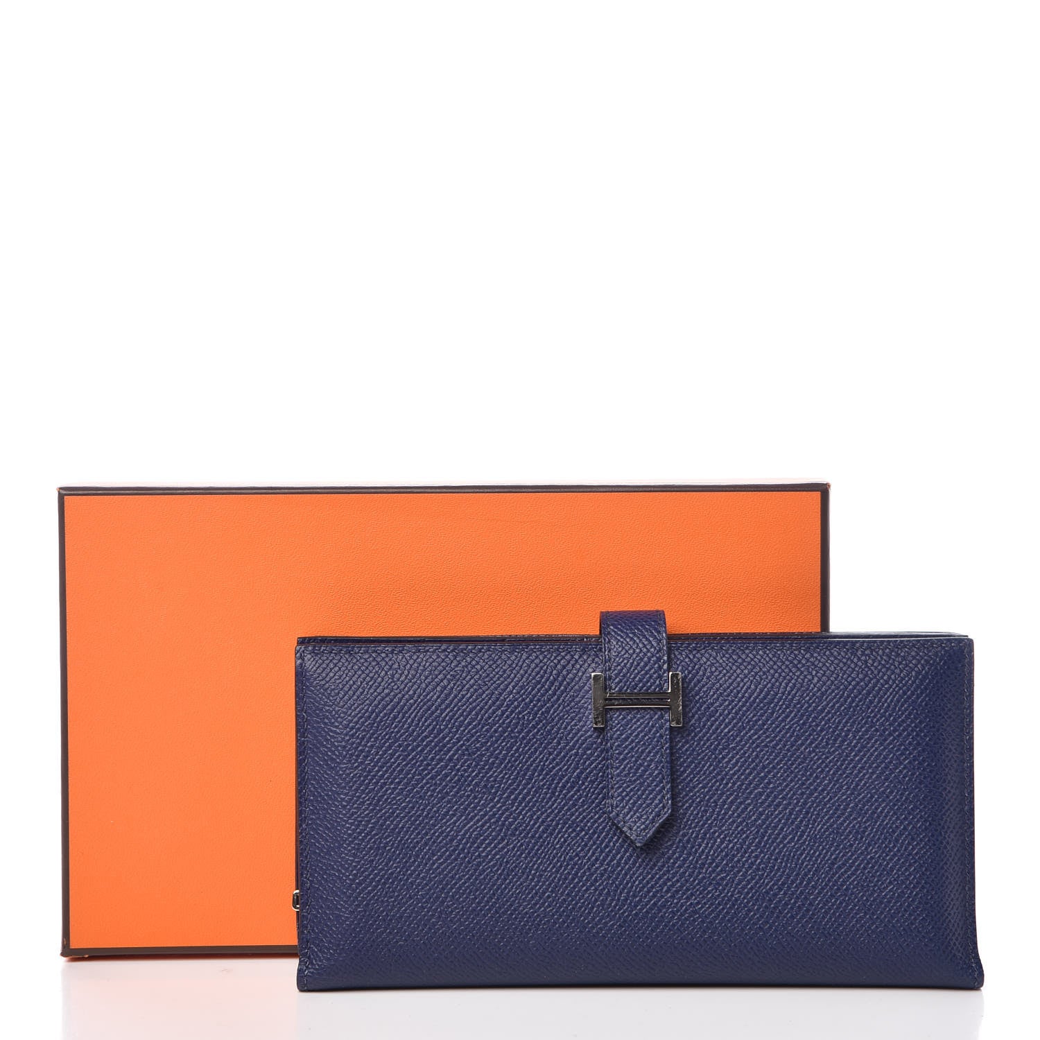 Hermes Epsom Bearn Gusset Wallet Bleu Saphir 8 of 8