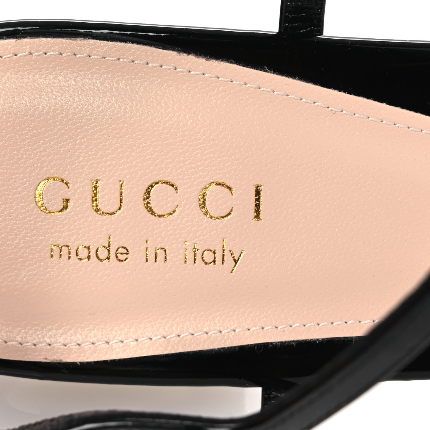 Patent Signoria Thong Sandals 37 Black