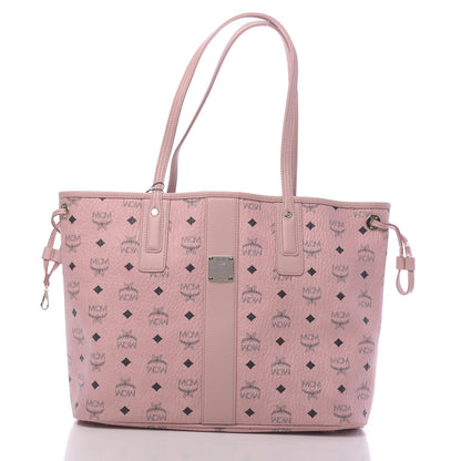 MCM Visetos Medium Liz Reversible Shopper Tote Soft Pink 3 of 15