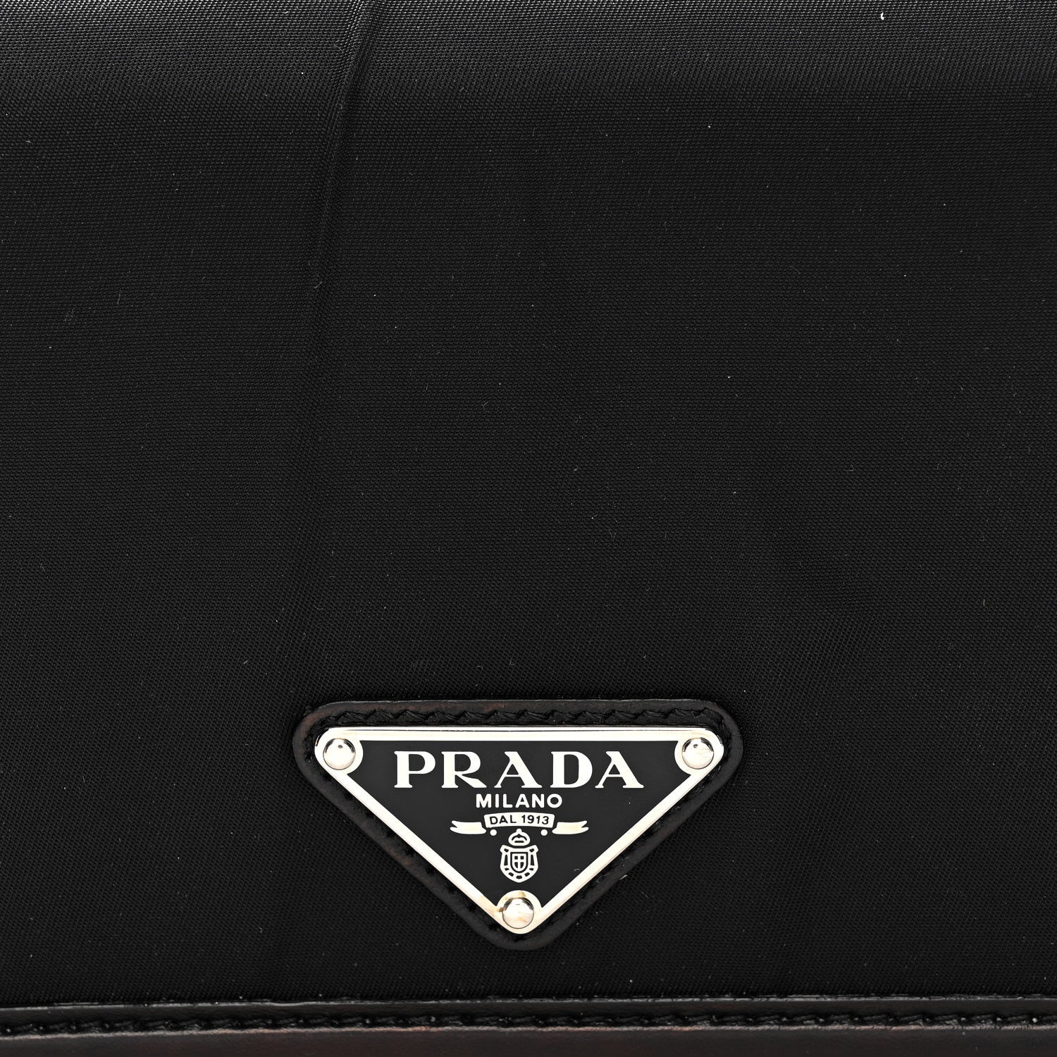 Prada Nylon Metallic Calfskin Mini Crossbody Bag Black 8 of 14