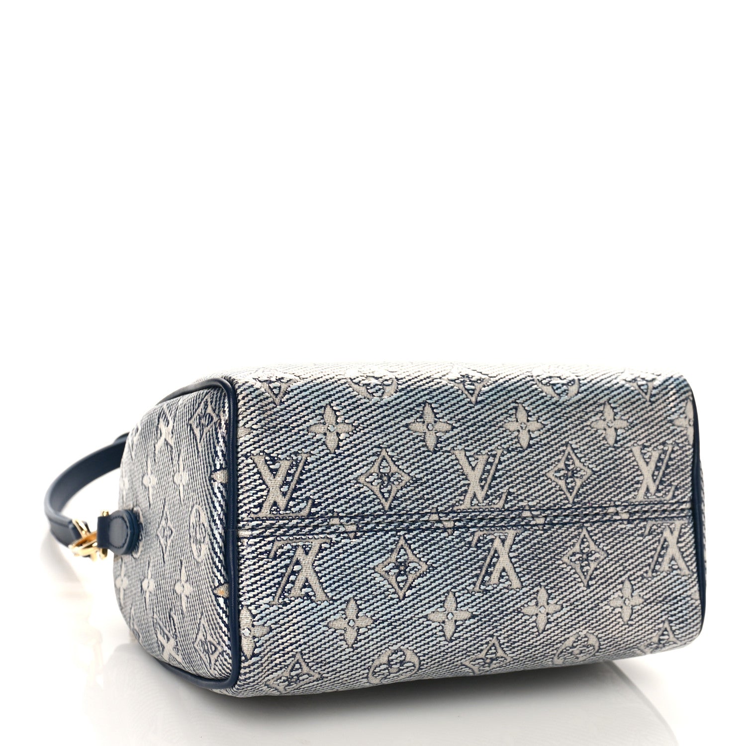 Louis Vuitton Monoglam Speedy Bandouliere 20 Blue 4 of 9