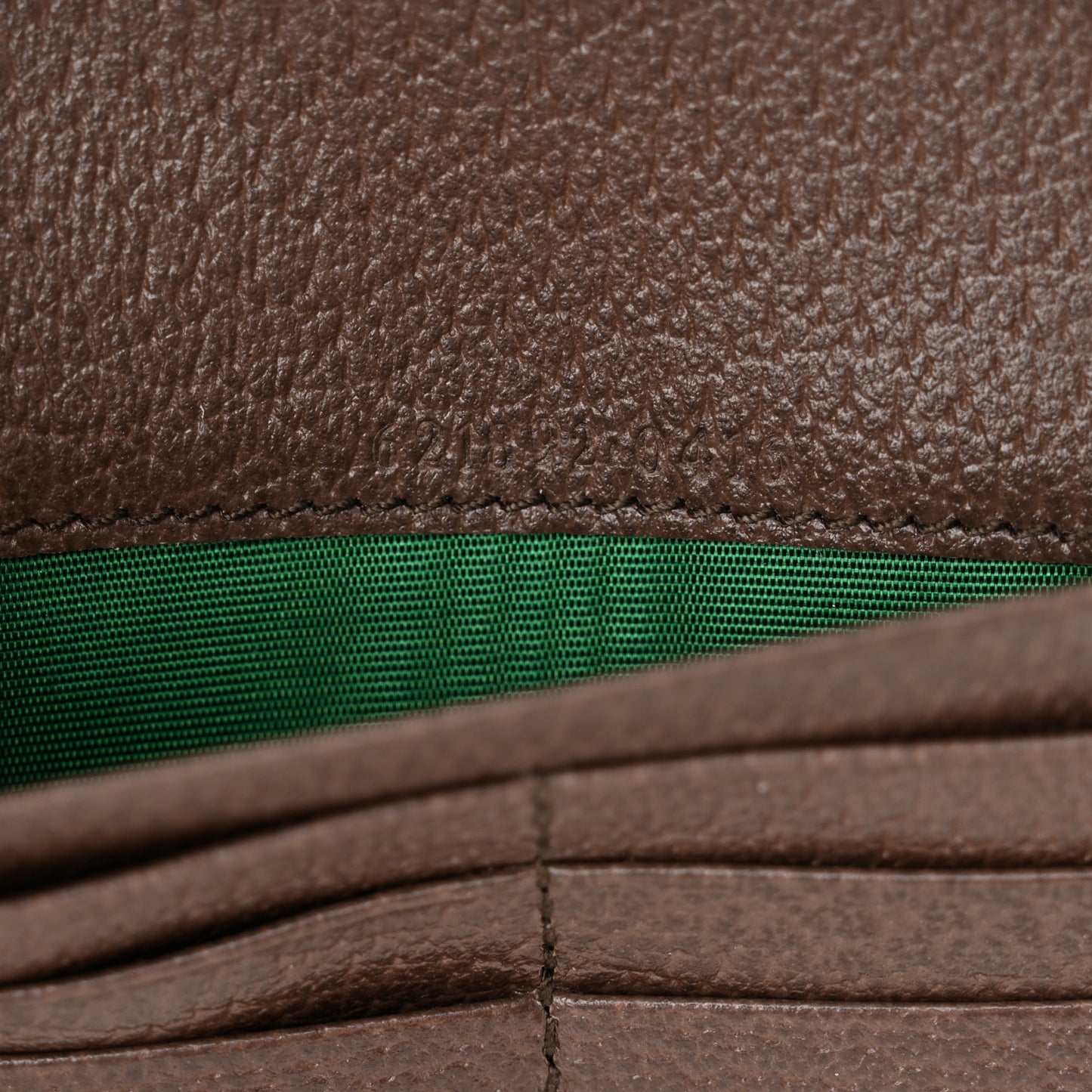 X ADIDAS Monogram Trefoil Embossed Wallet On Chain Brown