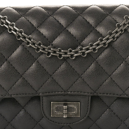 Chanel Metallic Sheepskin Quilted 2.55 Reissue 225 Flap Black 8 of 11