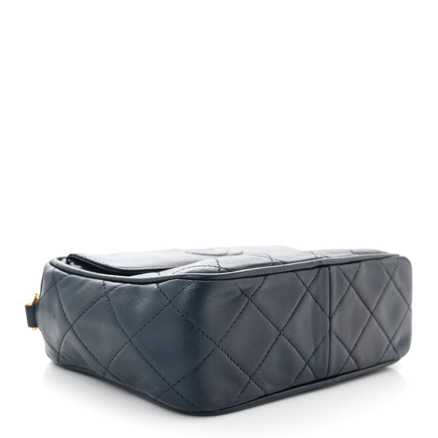 Chanel Lambskin Quilted Tassel Flap Camera Case Navy 4 of 11