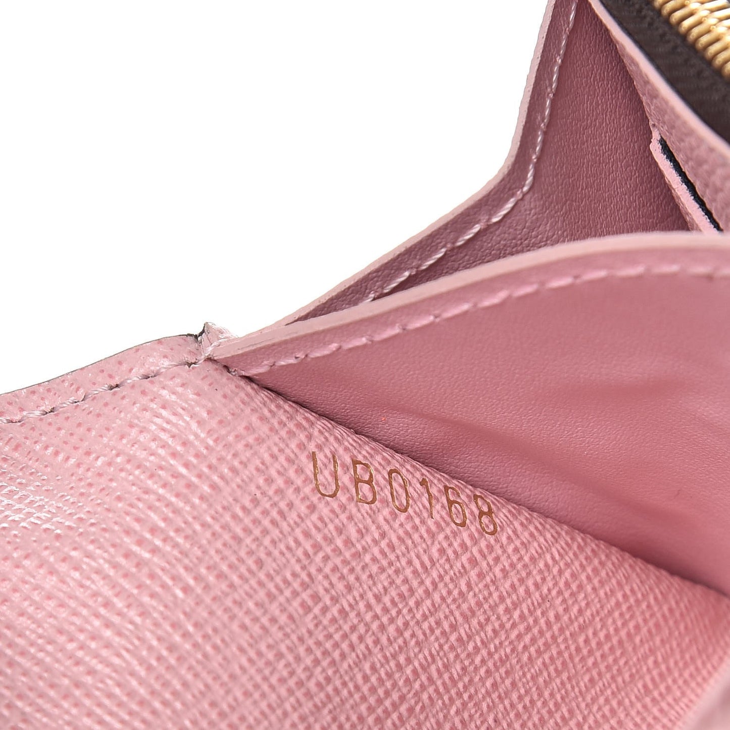 Damier Ebene Rosalie Coin Purse Rose Ballerine